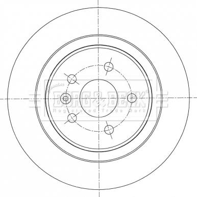 Borg & Beck BBD5457 - Тормозной диск autospares.lv