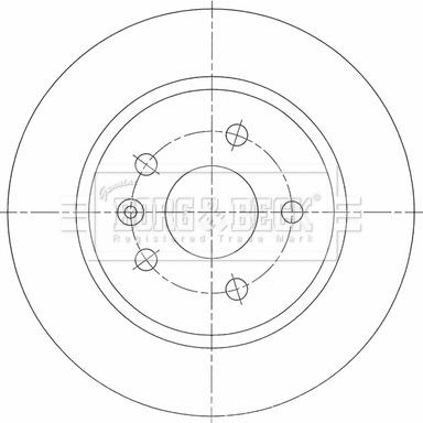 Borg & Beck BBD5464 - Тормозной диск autospares.lv