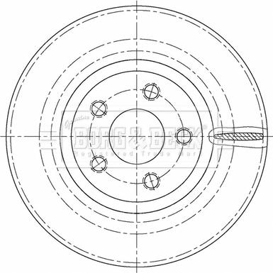 Borg & Beck BBD5465 - Тормозной диск autospares.lv