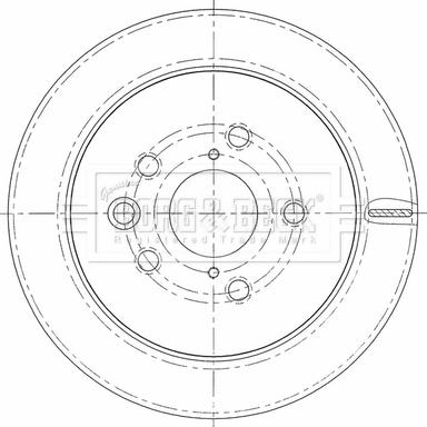 Borg & Beck BBD5461 - Тормозной диск autospares.lv