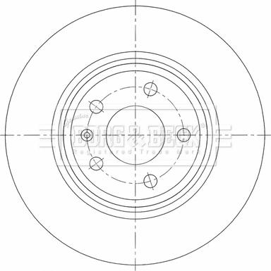 Borg & Beck BBD5462 - Тормозной диск autospares.lv