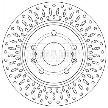 Borg & Beck BBD5400 - Тормозной диск autospares.lv