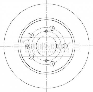 Borg & Beck BBD5401 - Тормозной диск autospares.lv