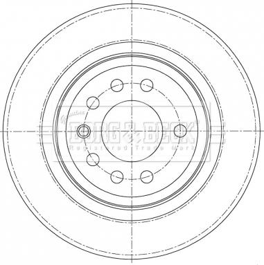 Borg & Beck BBD5419 - Тормозной диск autospares.lv