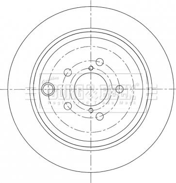 Borg & Beck BBD5412 - Тормозной диск autospares.lv