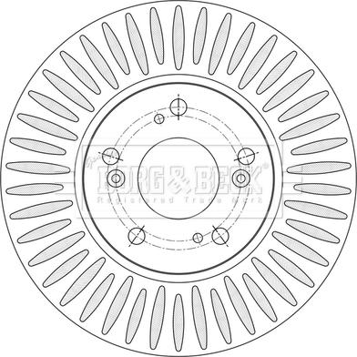 Borg & Beck BBD5489 - Тормозной диск autospares.lv