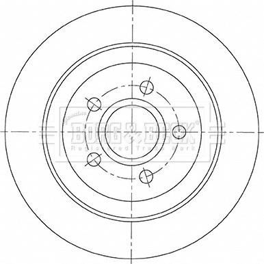 Borg & Beck BBD5481 - Тормозной диск autospares.lv