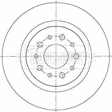 Borg & Beck BBD5483 - Тормозной диск autospares.lv