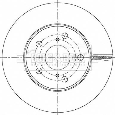 Borg & Beck BBD5487 - Тормозной диск autospares.lv