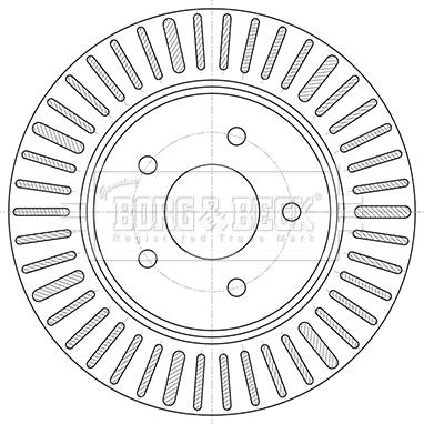 Borg & Beck BBD5424 - Тормозной диск autospares.lv