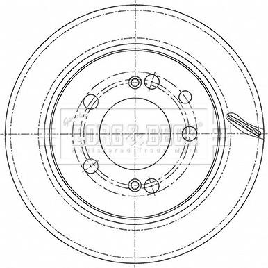 Borg & Beck BBD5474 - Тормозной диск autospares.lv