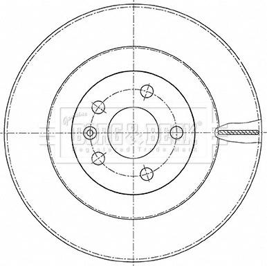 Borg & Beck BBD5477 - Тормозной диск autospares.lv