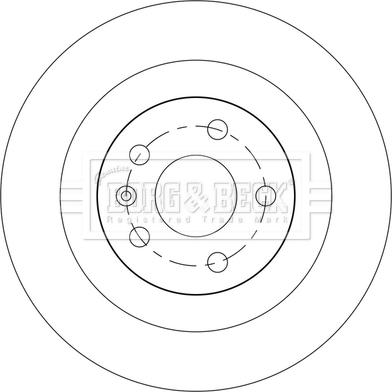 Borg & Beck BBD5555 - Тормозной диск autospares.lv