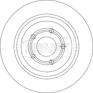 Borg & Beck BBD5553 - Тормозной диск autospares.lv