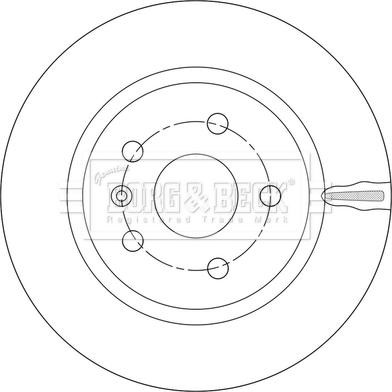 Borg & Beck BBD5552 - Тормозной диск autospares.lv