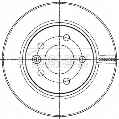 Borg & Beck BBD5509 - Тормозной диск autospares.lv