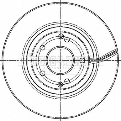 Borg & Beck BBD5504 - Тормозной диск autospares.lv