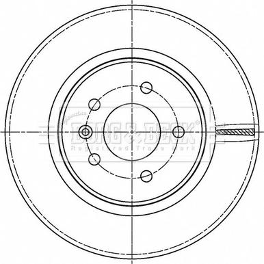 Borg & Beck BBD5506 - Тормозной диск autospares.lv