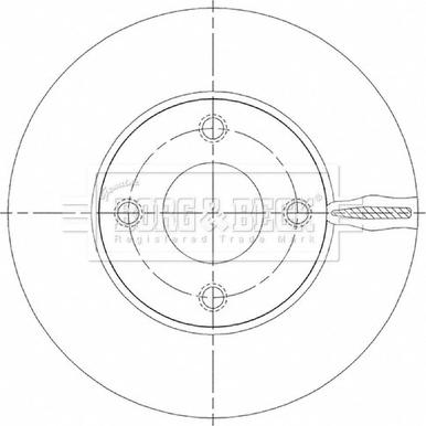 Borg & Beck BBD5503 - Тормозной диск autospares.lv