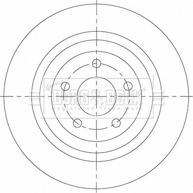 Borg & Beck BBD5539 - Тормозной диск autospares.lv