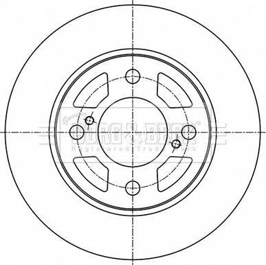 Borg & Beck BBD5530 - Тормозной диск autospares.lv