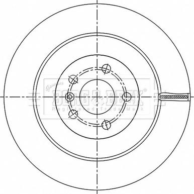 Borg & Beck BBD5531 - Тормозной диск autospares.lv