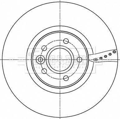 Borg & Beck BBD5533 - Тормозной диск autospares.lv