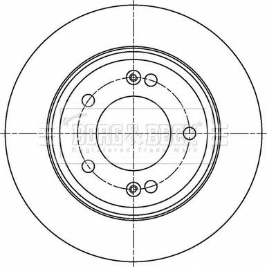 Borg & Beck BBD5521 - Тормозной диск autospares.lv