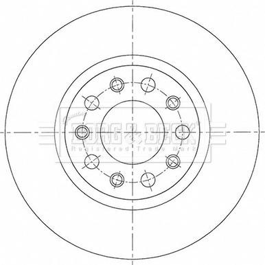 Borg & Beck BBD5523 - Тормозной диск autospares.lv