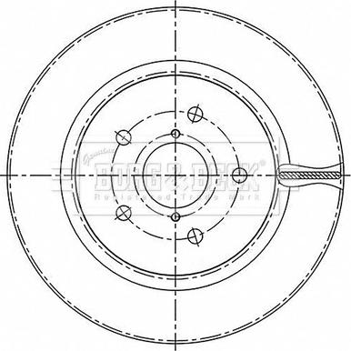 Borg & Beck BBD5522 - Тормозной диск autospares.lv