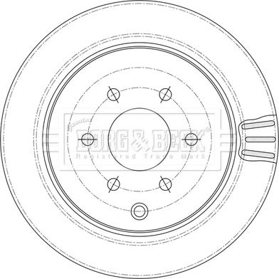 Borg & Beck BBD5601 - Тормозной диск autospares.lv