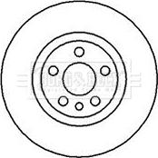 Borg & Beck BBD5095 - Тормозной диск autospares.lv