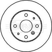 Borg & Beck BBD5042 - Тормозной диск autospares.lv