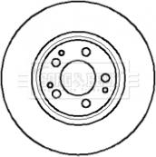 Borg & Beck BBD5054 - Тормозной диск autospares.lv