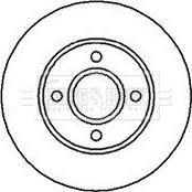 Borg & Beck BBD5050 - Тормозной диск autospares.lv