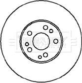 Borg & Beck BBD5053 - Тормозной диск autospares.lv