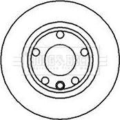 Borg & Beck BBD5061 - Тормозной диск autospares.lv