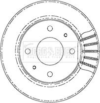 Borg & Beck BBD5007 - Тормозной диск autospares.lv