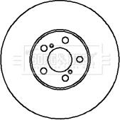 Borg & Beck BBD5034 - Тормозной диск autospares.lv