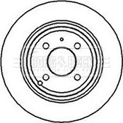 Borg & Beck BBD5038 - Тормозной диск autospares.lv