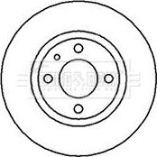 Borg & Beck BBD5021 - Тормозной диск autospares.lv