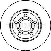 Borg & Beck BBD5072 - Тормозной диск autospares.lv