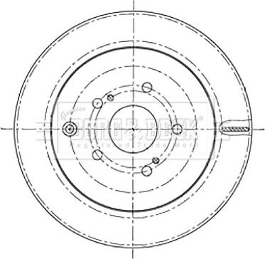 Borg & Beck BBD5196 - Тормозной диск autospares.lv