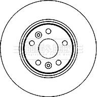 Borg & Beck BBD5190 - Тормозной диск autospares.lv