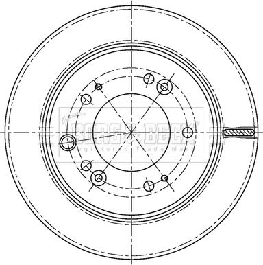 Borg & Beck BBD5198 - Тормозной диск autospares.lv