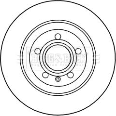 Borg & Beck BBD5193 - Тормозной диск autospares.lv