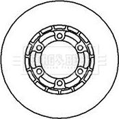 Borg & Beck BBD5152 - Тормозной диск autospares.lv