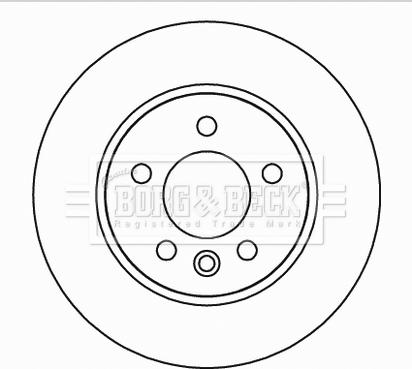 Borg & Beck BBD5166 - Тормозной диск autospares.lv