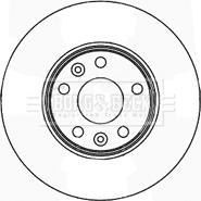 Borg & Beck BBD5163 - Тормозной диск autospares.lv