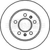 Borg & Beck BBD5102 - Тормозной диск autospares.lv